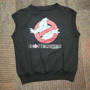 Vintage 1984 Ghostbusters Cuffed Tank Top Sz. L Triangle Tag Columbia Pictures